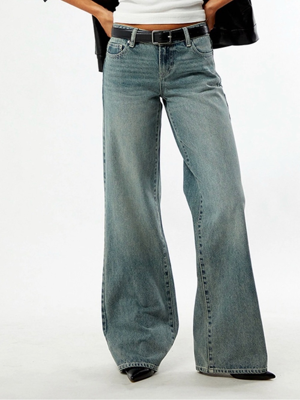 PacSun Light Blue Wide Leg Jeans
